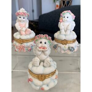 Vintage Dreamsicles Figurine Trinket Boxes Bundle
